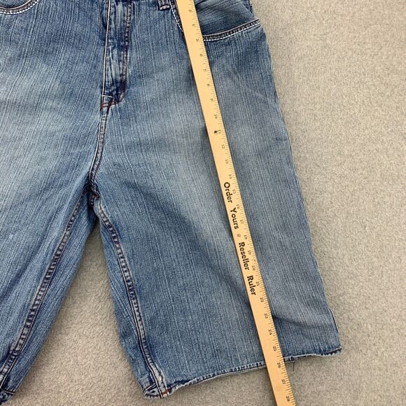 Roca Wear Shorts Mens 38 X 14 Big & Tall Flap Pockets Light Wash Embroidered - Picture 6 of 16